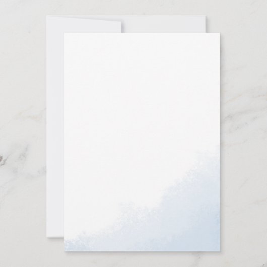 Winter Wildwasser-Sip und sehen Einladung (Rückseite)