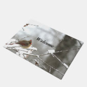 Winter-Willkommen Fußmatte (Schrägansicht)