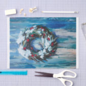 Winter Willkommen, Winter Kranz und Vogel Seidenpapier (Handwerk)