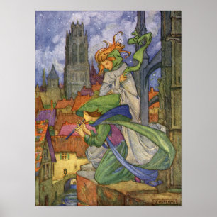 Winter & Wind Wetter von Florence Harrison Poster