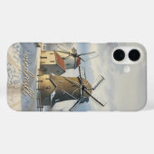 Winter Windmill Mit Monogramm Case- Mate iPhone Case-Mate iPhone Hülle (Rückseite (Horizontal))
