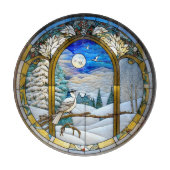 Winter Window Cutting Board Schneidebrett (Vorderseite)