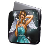 Winter Winged Fairy Laptopschutzhülle (Vorderseite Links)