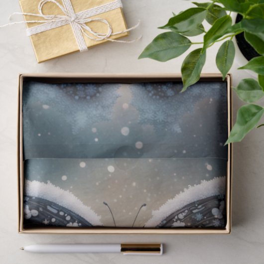 Winter Wings Butterfly Decoupage Paper Seidenpapier (Geschenk)