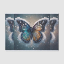 Winter Wings Butterfly Decoupage Paper Seidenpapier