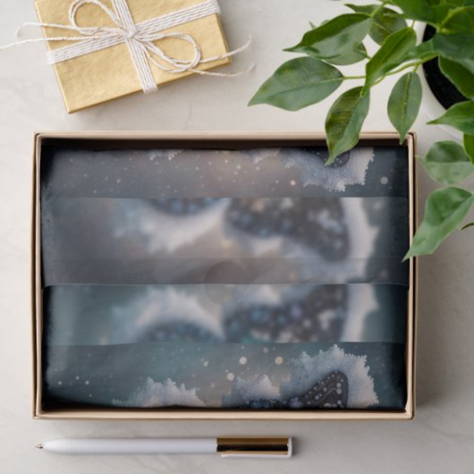 Winter Wings Butterfly Decoupage Paper Seidenpapier (Geschenk)