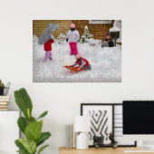 Winter - Winter ist Spaß Poster (Heimbüro)