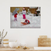 Winter - Winter ist Spaß Poster (Küche)