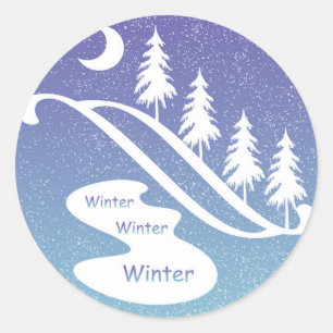 Winter, Winter, Winter Design Sticker