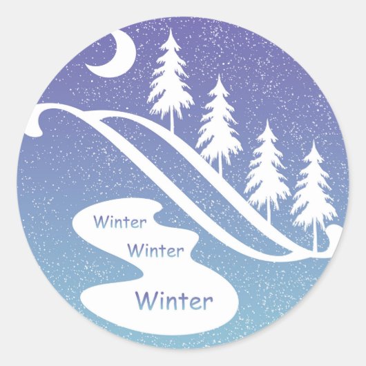 Winter, Winter, Winter Design Sticker (Vorderseite)