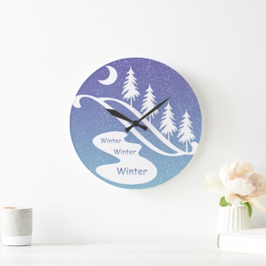 Winter, Winter, Winter Design Wall Uhr (Zuhause)