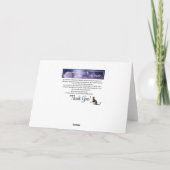 Winter-Wirbel & Schneeflocken Happy Birthday Card Karte (Rückseite)