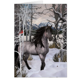 Winter Wish Horse Card 2024