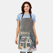 Winter Wishes Christmas Gift For Home Decor Apron Schürze (Getragen)