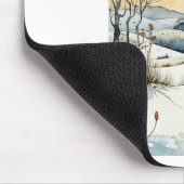 Winter-Wispernde Samen-Pods-Aufkleber Mousepad (Ecke)