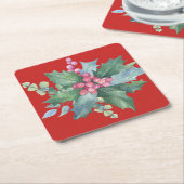 Winter-Wohngestaltung, Rechteckiger Pappuntersetzer (angewinkelt)