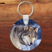 Winter Wolf 2 Schlüsselanhänger (Vorderseite)