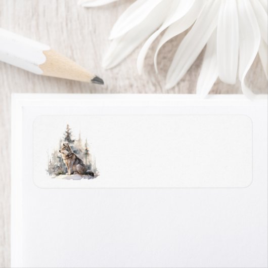 Winter Wolf Address Labels (Insitu)