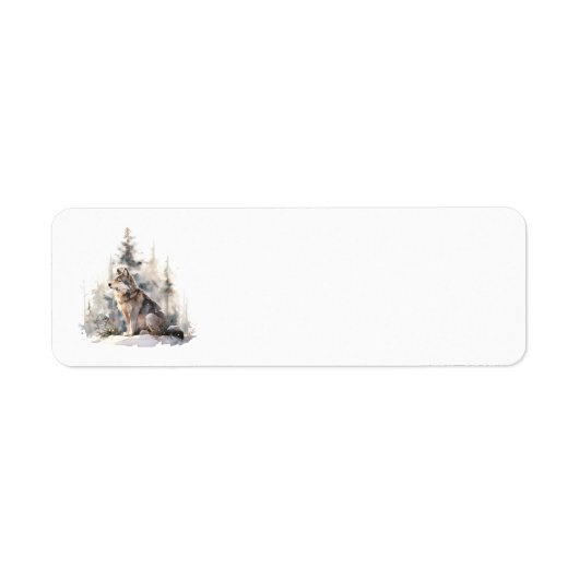 Winter Wolf Address Labels (Vorne)