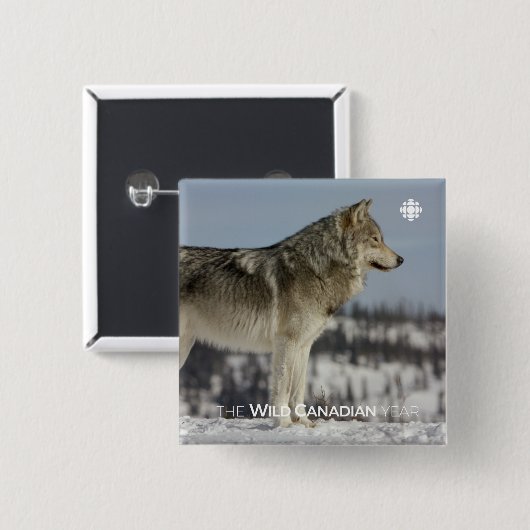 Winter - Wolf Button (Vorne & Hinten)