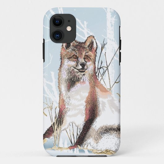 Winter Wolf Case-Mate iPhone Hülle (Rückseite)