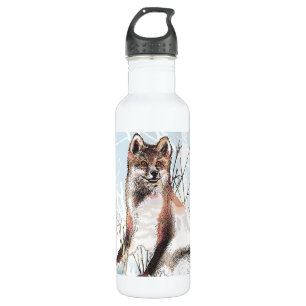 Winter Wolf Edelstahlflasche