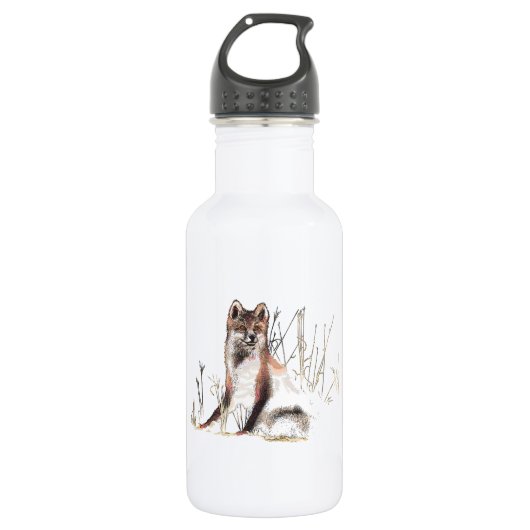 Winter Wolf Edelstahlflasche (Vorderseite)