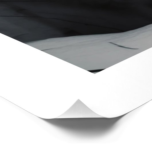 Winter Wolf Gaze Poster (Ecke)