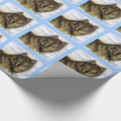 Winter-Wolf Geschenkpapier (Ecke)