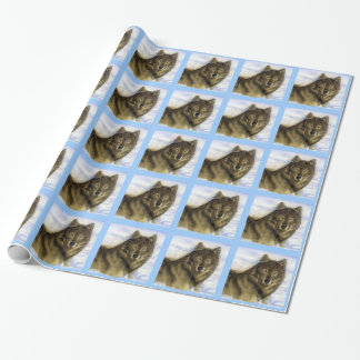 Winter-Wolf Geschenkpapier