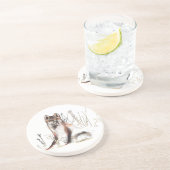 Winter Wolf Getränkeuntersetzer (Seite)