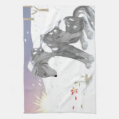 Winter Wolf Handtuch (Vertikal)