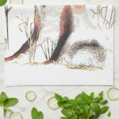 Winter Wolf Handtuch (Gefaltet)