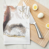 Winter Wolf Handtuch (Viertel Falte)