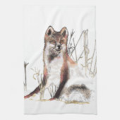 Winter Wolf Handtuch (Vertikal)