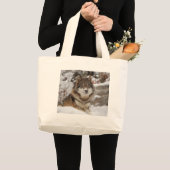 Winter Wolf Jumbo Stoffbeutel (Vorderseite (Produkt))