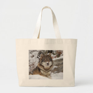 Winter Wolf Jumbo Stoffbeutel