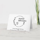 Winter Wolf Karte (Rückseite)