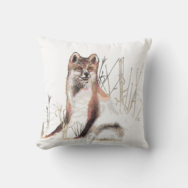 Winter Wolf Kissen (Vorderseite)