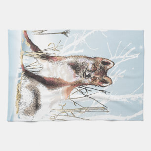 Winter Wolf Küchentuch