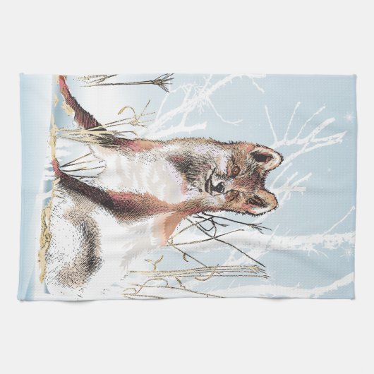 Winter Wolf Küchentuch (Horizontal)