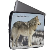 Winter - Wolf Laptopschutzhülle (Vorne Rechts)