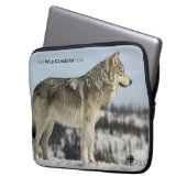 Winter - Wolf Laptopschutzhülle (Vorderseite Links)
