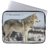 Winter - Wolf Laptopschutzhülle (Vorderseite)