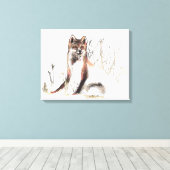 Winter Wolf Leinwanddruck (Insitu (Holzboden))