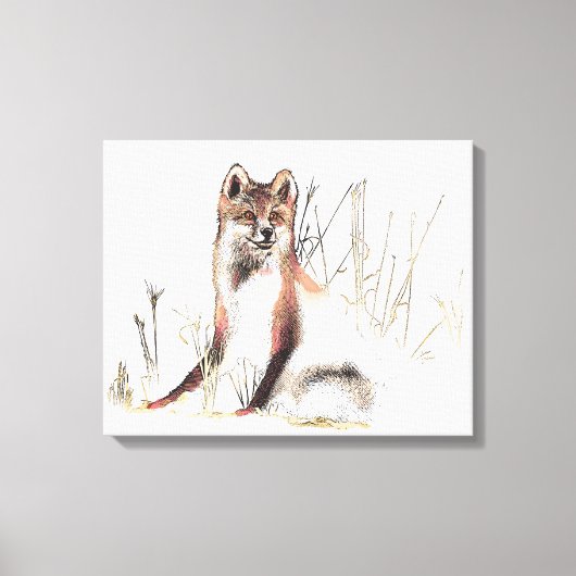 Winter Wolf Leinwanddruck (Vorderseite)