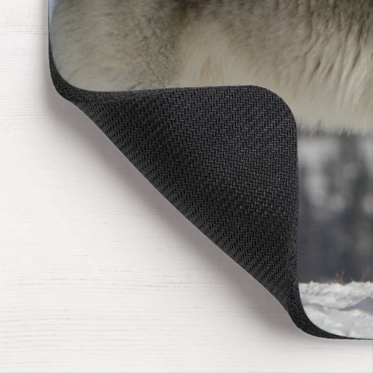 Winter - Wolf Mousepad (Ecke)