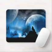 Winter Wolf Mousepad (Mit Mouse)