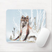 Winter Wolf Mousepad (Mit Mouse)