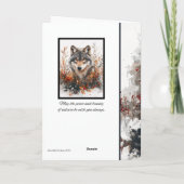 Winter Wolf Notecard Stationary Karte (Rückseite)